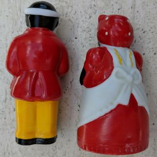 Black Americana Aunt Jemima Mammy & Uncle Moses Ceramic Salt and Pepper Shakers 6