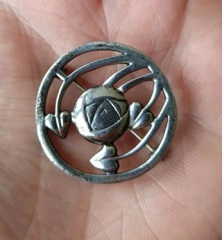 Scottish Metal Detecting Find,  Silver Sweetheart Brooch