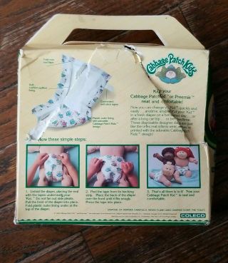 Cabbage Patch Doll Kids Disposable Designer Diapers Coleco 1984 Open 2