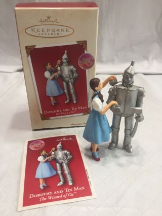 Dorothy And Tin Man The Wizard Of Oz 2003 Hallmark Keepsake Collectible Ornament