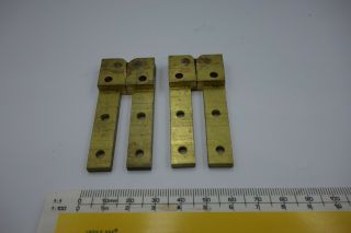 Vintage Brass Folding Table Top Hinges X 2