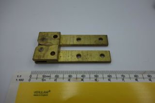 Vintage Brass Folding Table Top Hinges x 2 2