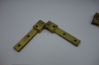 Vintage Brass Folding Table Top Hinges x 2 3
