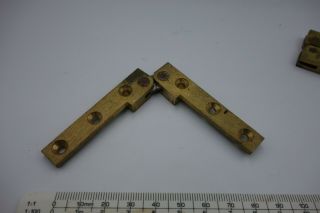Vintage Brass Folding Table Top Hinges x 2 4
