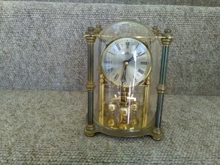 Vintage Acctim German Quartz Mantel Clock With Glass Dome.  Spares/repair Only.