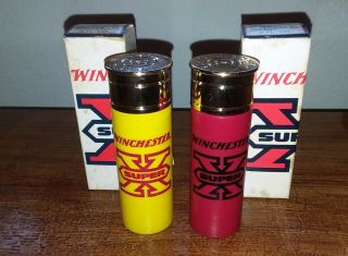 Avon Good Shot Aftershave Winchester Pair Yellow & Red X