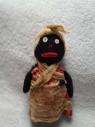 Primitive Black Stump Doll Handcrafted Ooak