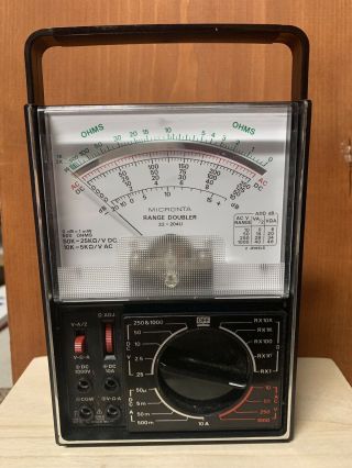Vintage Micronta Range Doubler Multimeter Ammeter Voltmeter Ohmmeter