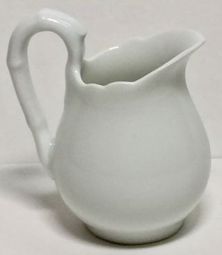 Vintage Limoges Made In France White Leaf Shape Miniature Vase Pitcher