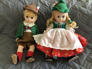 Madame Alexander 8” Vintage International Doll Set - Austrian Boy And Girl