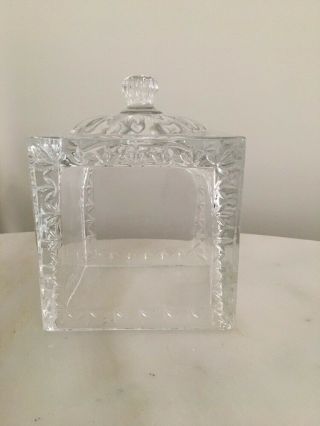 Crystal Square Heavy Glass Cloche Display Dome