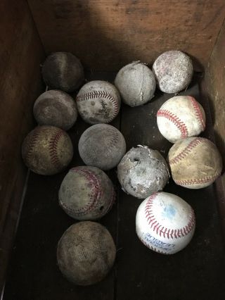 13 Vintage Antique Baseballs Vtg Old Sports Ball 1920 - ?