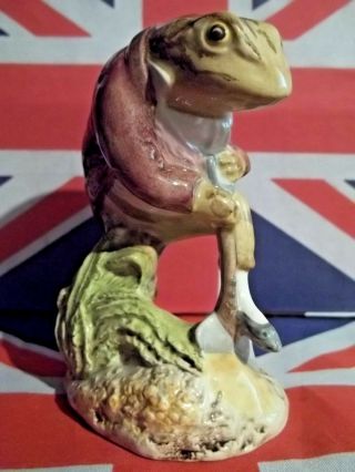 Beatrix Potter Figurine Jeremy Fisher Frog Digging W/ Shovel Royal Albert Bp6b