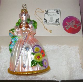 2000 Polonaise Wizard Oz Ornament Glinda The Good Witch Kurt Adler W/box Tags