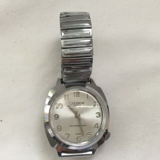 Vintage Gents Lucerne Mechanical Movement Watch Needs Repairs