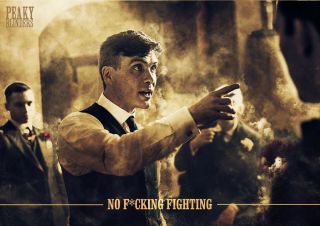 Peaky Blinder,  Tv Series,  No Fighting Poster Print,  Wall Art,  Home Decor,  Gift