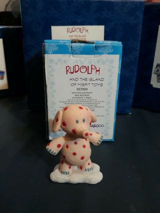 Enesco Rudolph And The Island Of Misfit Toys Spotted Elephant Mini 857920 2001