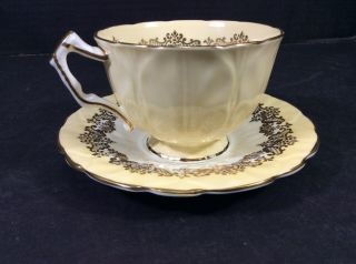 Vintage Aynsley Fine English Bone China Footed Cup & Saucer