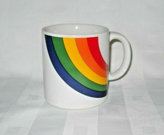 Vintage Ftd Rainbow Mug Coffee Cup Retro Ceramic Especially For You