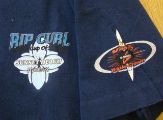 1998 Rip Curl World Cup of Surfing T - Shirt Sunset Beach HI Sz S Bob Hogan ASP 4