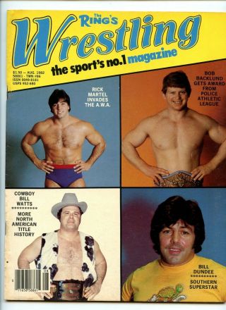 Ring Wrestling 8/1982 Rick Martel Backlund Bill Dundee Watts Na Title History