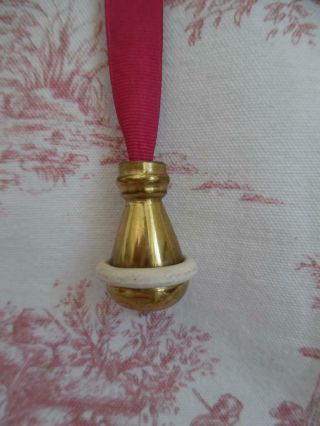 3 Vintage French Solid Brass Blind /light/ Curtain Pulls