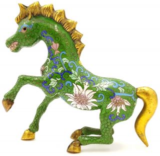 Vintage Chinese Cloisonne Horse Figurine