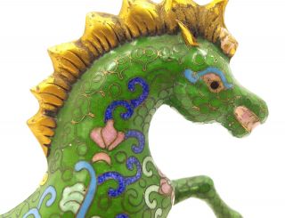 Vintage Chinese Cloisonne Horse Figurine 4