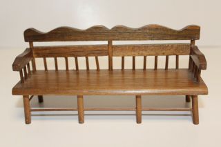 Vintage Doll House Miniature Wood Furniture – Bench,  Highchair,  Rocking Chair 2