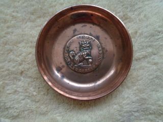 antique small copper dish pekin palace dog association 5