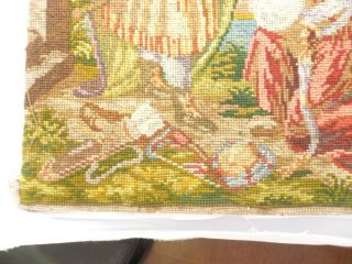 Antique 19th century needlepoint picture in wool A/F 4