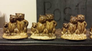 Wade Whimsies - Red Rose Tea (canada) Nursery Rhyme Series - The Three (3) Bears