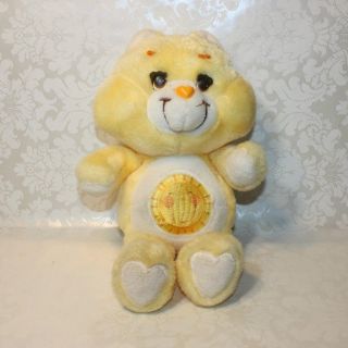 Vintage 1983 Kenner Agc Care Bears Funshine Bear Yellow Plush