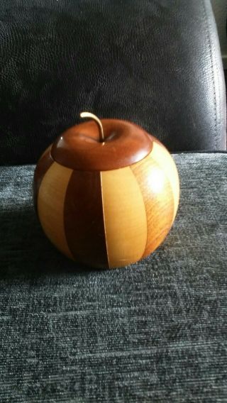 Lancraft Wood Ware Wooden Apple