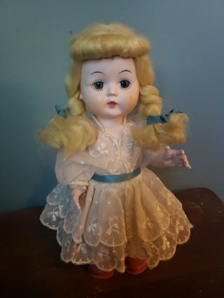 Vintage Hard Plastic Virga Cinderela Walking Doll In