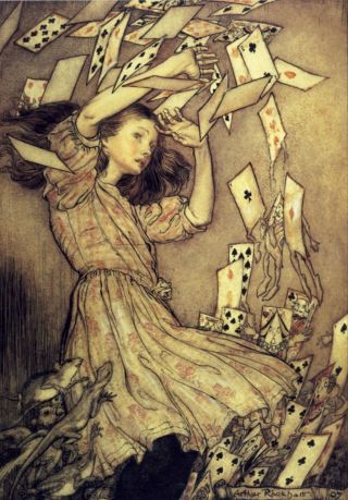 Alice In Wonderland - 8x10 Print Of 1907 Arthur Rackham Book Plate - 13