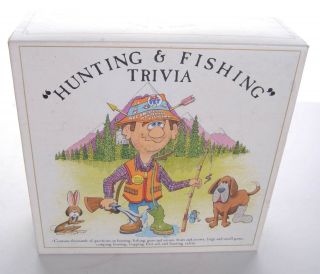 Vintage Hunting And Fishing Trivia Board Game