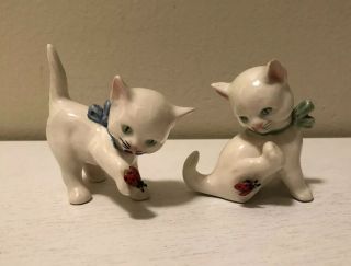 Vintage Goebel Playful Cats Kittens With Ladybugs Tmk - 3 Mark