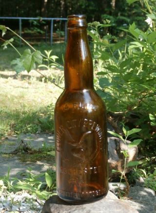 Antique Flower City Brewing Co. ,  Eagle Pictorial Beer Bottle - Rochester,  N.  Y.