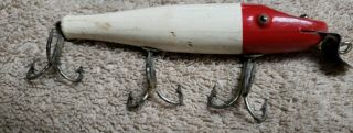 Vintage Fishing Lures Wooden Creek Chub " Pikie " (4 1/2 ") Glass Eyes