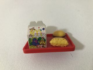 Vintage Barbie Kelly Doll Accessories (2) Two Happy Meal Trays Clip On 5