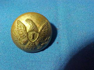 Orig Civil War Brass Union Infantry Uniform Button Horstman Bros