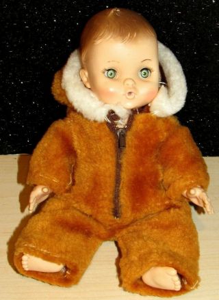 Vintage Effanbee Doll Baby Punkin 10 " With Outfit Guc Adorable