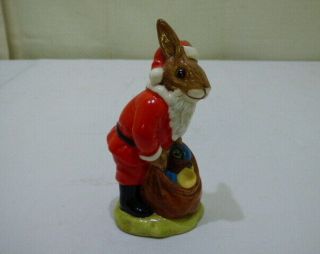 Vintage Royal Doulton 1981 Santa Bunnykins Happy Christmas Db17 Porcelain Bunny