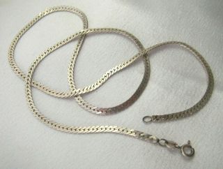 Vintage Ladies Sterling Silver 925 Necklace 20 " Wow