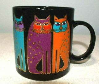 Laurel Burch Siamese Cats Ceramic Coffee Cup Mug Vintage Tea Cup Collectible