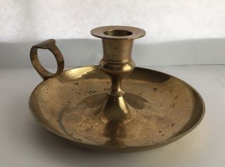 Vintage Solid Brass Candle Holder Made In India