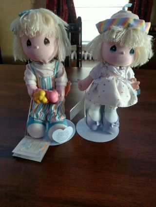 2 Vintage 1987 & 1988 Precious Moments By Applause Dolls