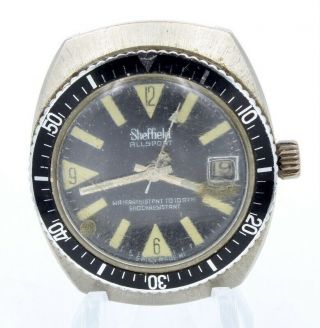 Sheffield Vintage All Sport Water Resistant 10 Atm Diver Wristwatch Nr 6111 - 10