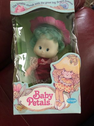 Vintage Fun World Baby Petals Doll Strawberry Shortcake Fakie Jelly Bean Nrfb
